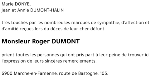 Roger DUMONT