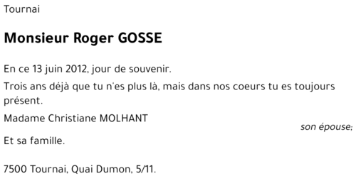 Roger GOSSE