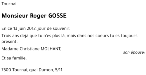 Roger GOSSE