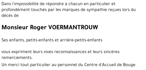 Roger VOERMANTROUW