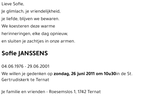 Sofie JANSSENS