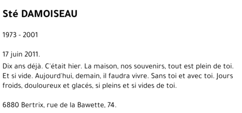 Sté DAMOISEAU