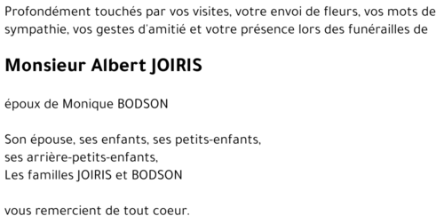 Albert JOIRIS
