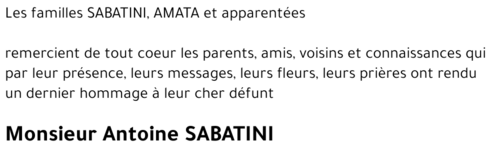 Antoine SABATINI