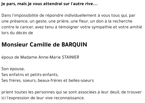 Camille DE BARQUIN