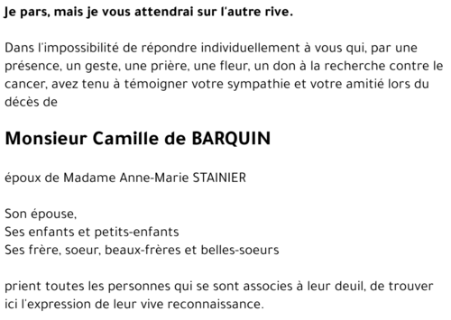 Camille DE BARQUIN