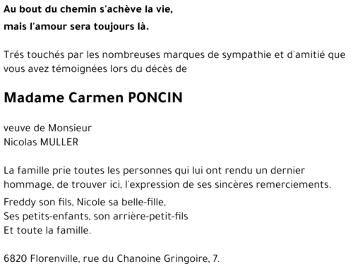 Carmen PONCIN
