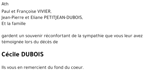 Cécile DUBOIS