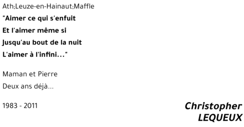 Christopher LEQUEUX