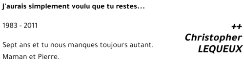 Christopher LEQUEUX