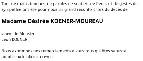 Désirée MOUREAU