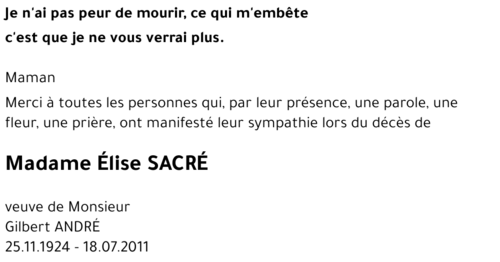 Élise SACRÉ