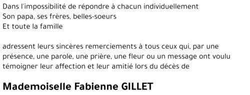 Fabienne GILLET