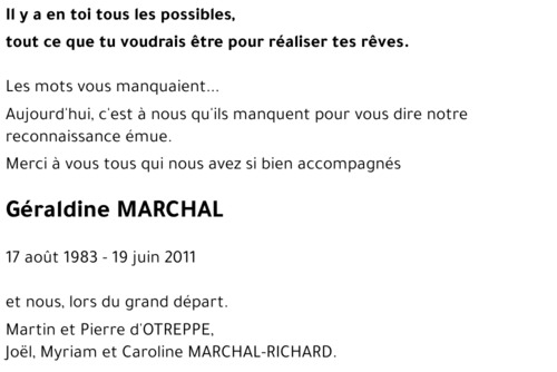Géraldine MARCHAL