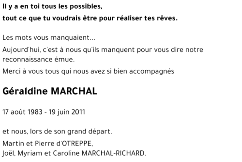 Géraldine MARCHAL