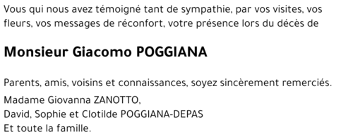 Giacomo POGGIANA