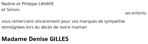 GILLES DENISE
