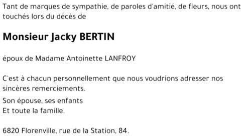 Jacky BERTIN
