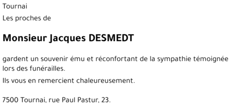 Jacques DESMEDT