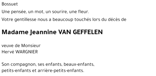 Jeannine VAN GEFFELEN