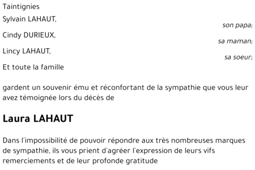 Laura LAHAUT