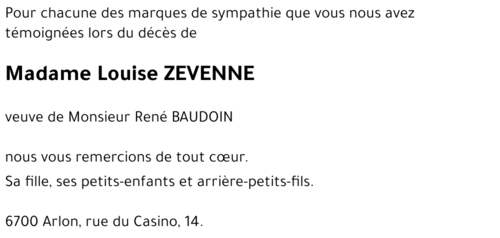 Louise ZEVENNE