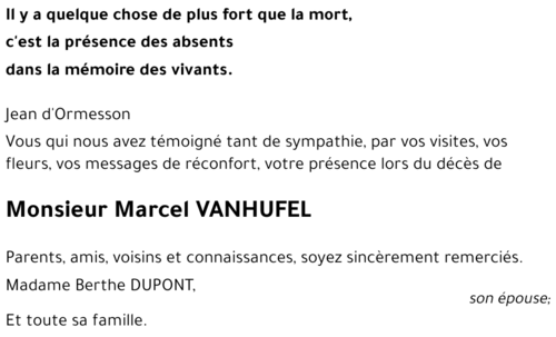 Marcel VANHUFEL