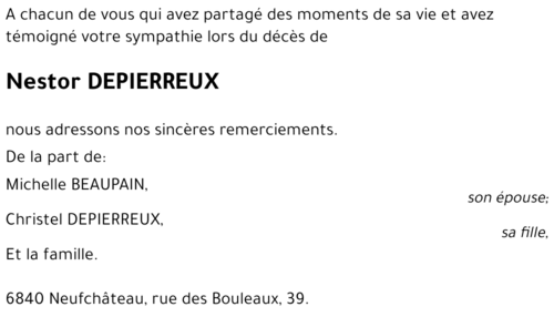 Nestor DEPIERREUX