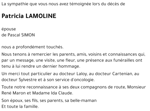 Patricia LAMOLINE