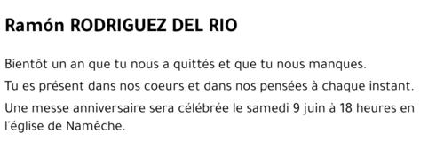 Ram'on RODRIGUEZ DEL RIO