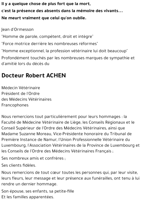 Robert ACHEN