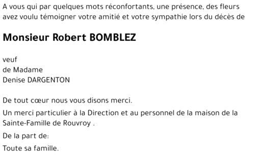 Robert BOMBLEZ