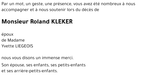 Roland KLEKER