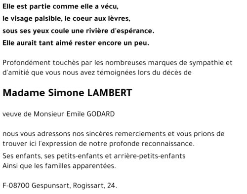 Simone LAMBERT