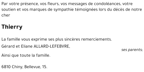 Thierry ALLARD