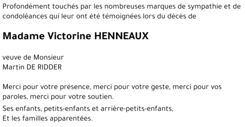 Victorine HENNEAUX