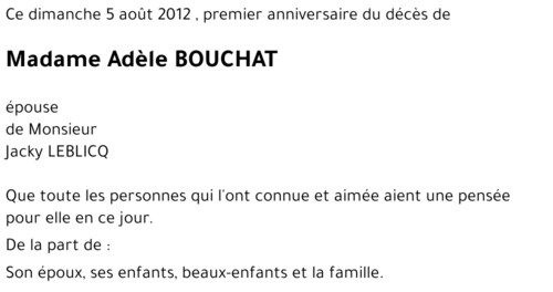Adèle BOUCHAT