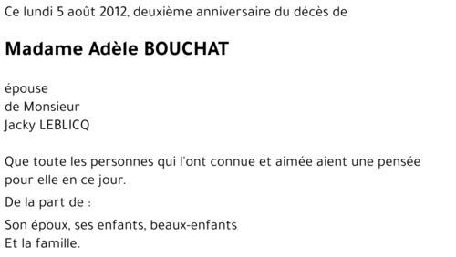 Adèle BOUCHAT