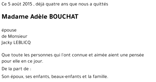 Adèle BOUCHAT