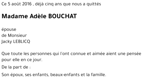 Adèle BOUCHAT