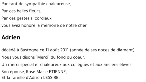 Adrien LESSIRE