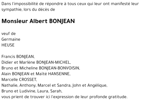 Albert BONJEAN
