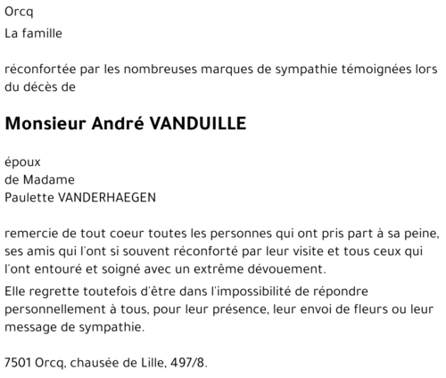 André VANDUILLE