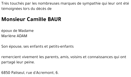Camille BAUR