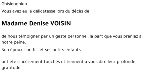 Denise Voisin