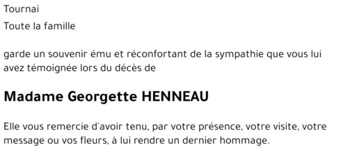 Georgette HENNEAU
