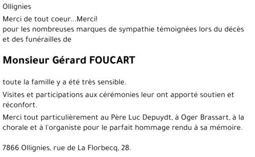 Gérard FOUCART