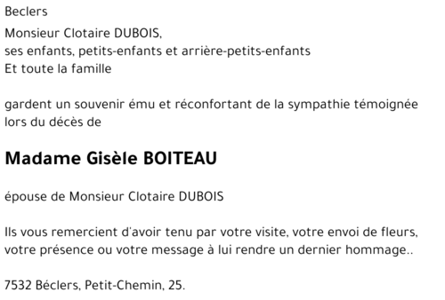 Gisèle BOITEAU