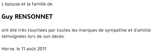 Guy RENSONNET