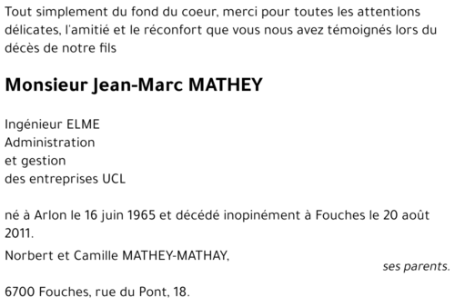 Jean-Marc MATHEY